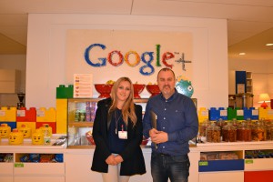 Craig Nevill-Manning & Shannon Brown at the Google snack station